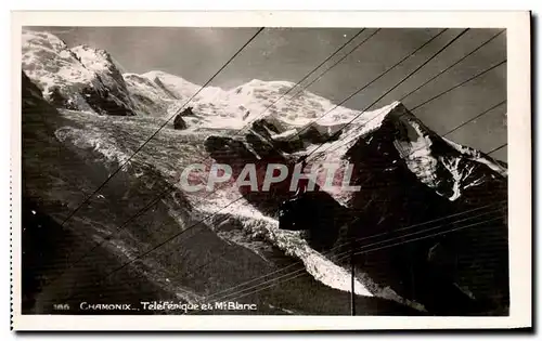 Cartes postales Chamonix Teleferique Et Mont Blanc