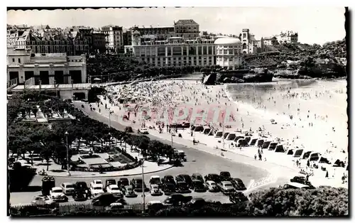 Cartes postales Biarritz La Grande Plage Et Les Deux Casinos