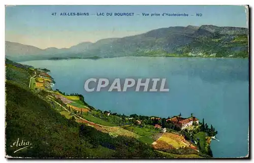 Cartes postales Aix Les Bains Lac Du Bourget Vue Prise d&#39Hautecombe