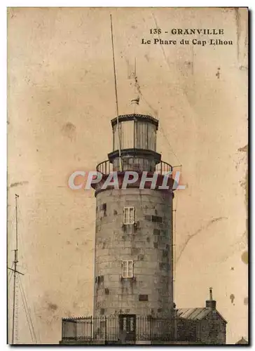 Ansichtskarte AK Granville Le Phare Du Cap Lihou