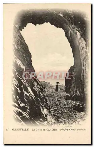 Ansichtskarte AK Granville Le Grotte Du Cap Libou