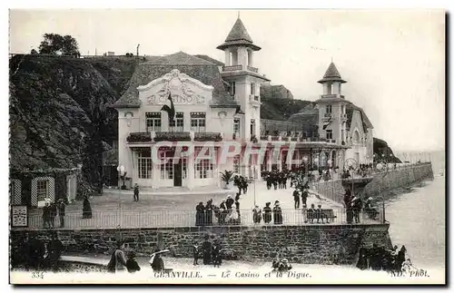 Cartes postales Granville Le Casino Et La Digue