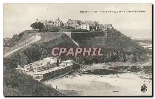 Cartes postales Granville Vue De Granville Falaise