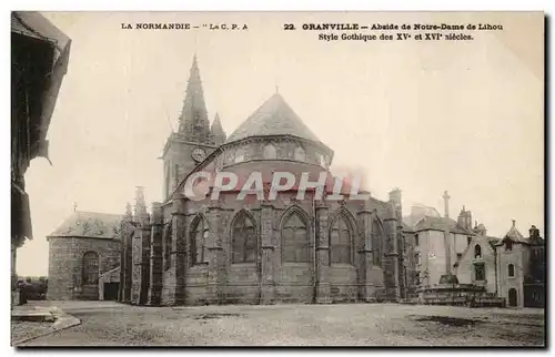 Ansichtskarte AK Granville Abside De Notre Dame De Lihou Style gothique