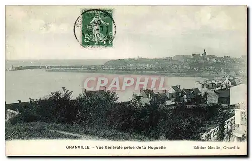 Cartes postales Granville Vue Generale Prise De La Huguette