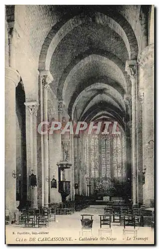 Cartes postales Cite De Carcassonne Cathedrale St Nazaire Le Transept