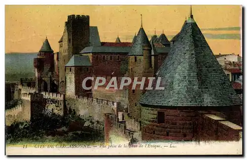Cartes postales Cite De Carcassonne Vue Prise De La tour de l'Eveque