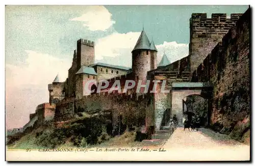 Cartes postales Cite De Carcassonne Les Avant Portes De l'Aude