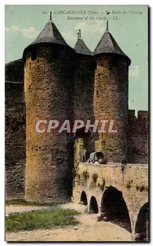 Cartes postales Carcassonne Le Porte du chateau