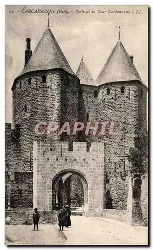 Ansichtskarte AK Carcassonne Porte de la Tour Narbonnaise