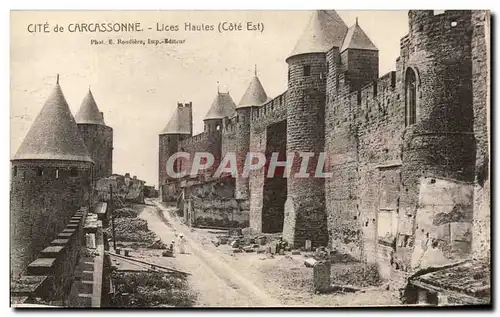 Ansichtskarte AK Cite de Carcassonne Lices Hautes