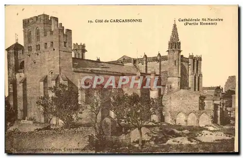 Ansichtskarte AK Cite de Carcassonne Cathedrale St Nazaire