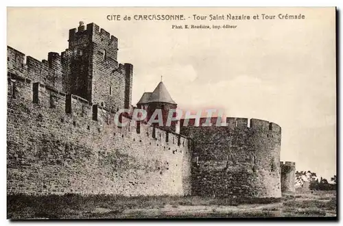 Ansichtskarte AK Cite de Carcassonne Tours Saint Nazaire et Tour Cremade