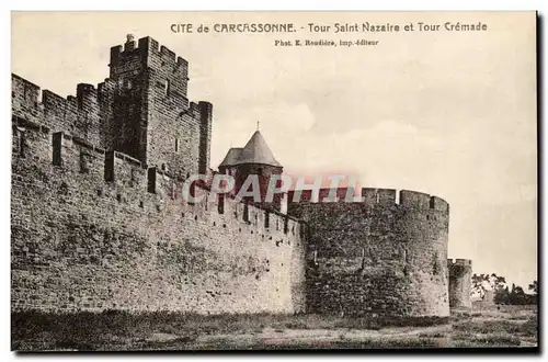 Cartes postales Cite de Carcassonne Tours Saint Nazaire et Tour Cremade