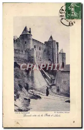 Cartes postales Cite de Carcassonne Grande cote de la porte d&#39Aude