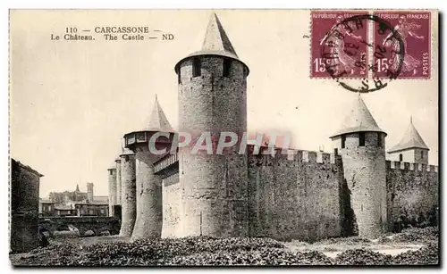 Ansichtskarte AK Carcassone le Chateau The Castle