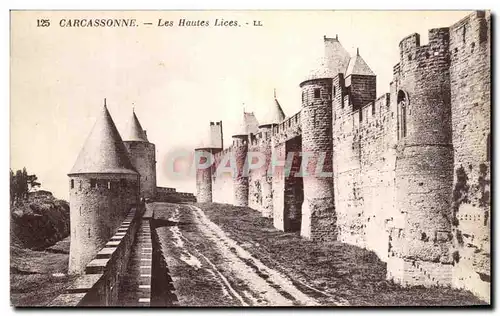 Ansichtskarte AK Carcassonne Les hautes Lices