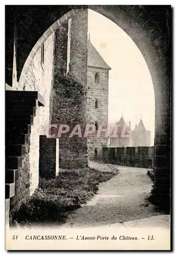 Cartes postales Carcassonne L&#39Avant Porte du Chateau