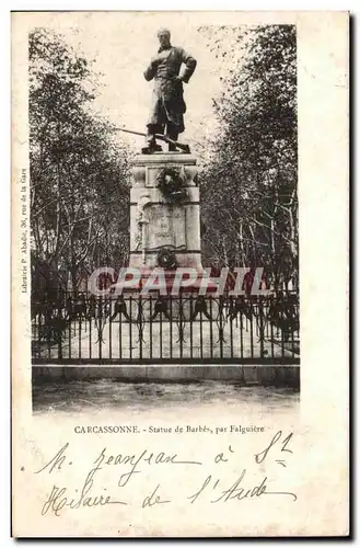 Cartes postales Carcassonne Statue de Barbes par Falguiere