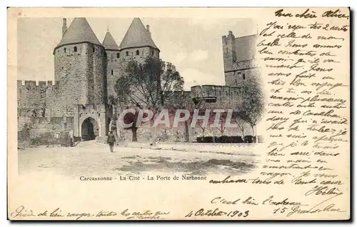 Cartes postales Carcassonne La Cite La Porte de Narbonne