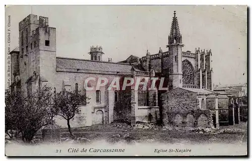 Cartes postales Cite de Carcassonne Eglise St Nazaire