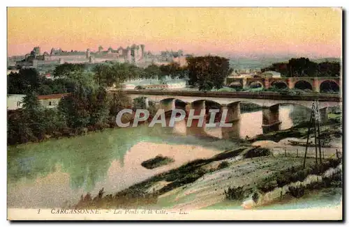 Cartes postales Carcassonne Les Ponts et la Cite