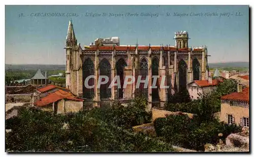 Cartes postales Carcassonne L&#39eglise St Nazaire