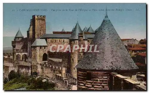 Cartes postales Carcassonne Vue prise de la Tour de l&#39Eveque