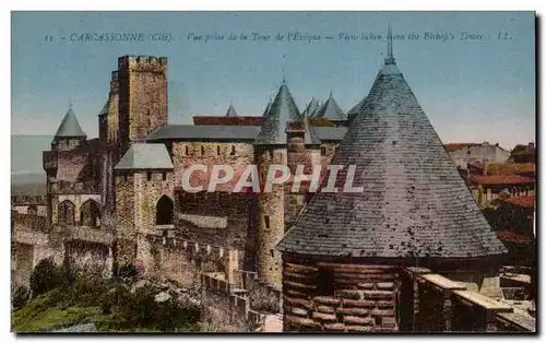 Cartes postales Carcassonne Vue prise de la Tour de l'Eveque