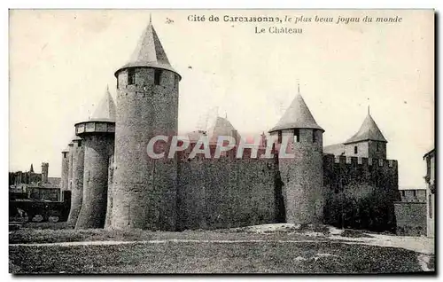 Ansichtskarte AK Cite de Carcassonne le plus beau joyau du monde Le Chateau
