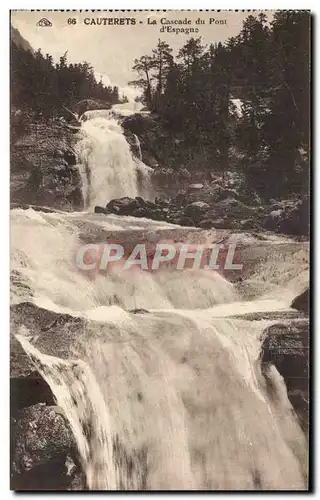 Cartes postales Cauterets la Cascade du Pont d&#39Espagne