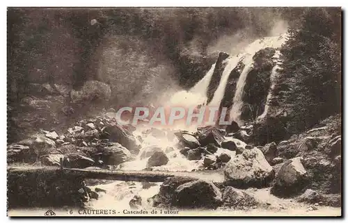 Ansichtskarte AK Cauterets Cascades de lutour