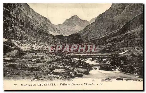 Cartes postales Environs de Cauterets Vallee de Lutour et l&#39Ardiden