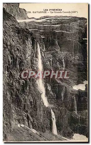 Ansichtskarte AK Les Pyrenees Gavarnie La Grande Cascade