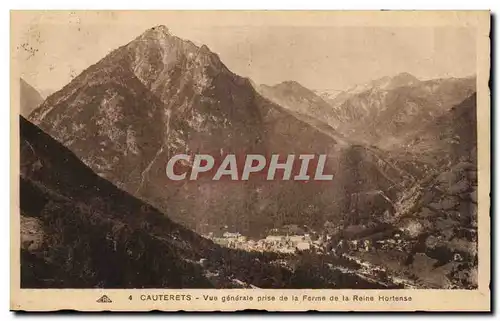 Cartes postales Cauterets Vue Generale Prise de la Forme de la Reine Hortense