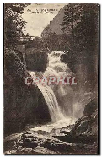 Cartes postales Cauterets Cascade du Cerisey