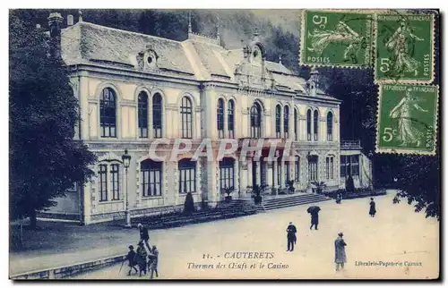 Cartes postales Cauterets Thermes des oeufs et le casino