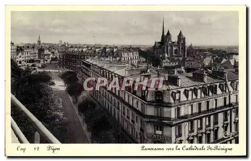 Cartes postales Dijon Panorama vers La Cathedrale St Benigne