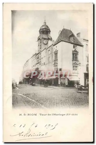 Cartes postales Riom Tour de I&#39Horloge