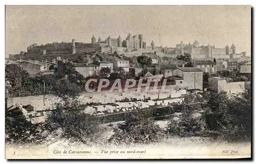 Ansichtskarte AK La Cite de Carcassonne Vue Prise au nord ouest