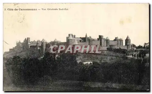 Cartes postales Cite de Carcassonns Vue Generale Sud Est