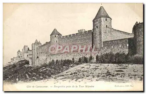 Cartes postales Cite De Carcassonne Perspective prise de la Tour Mipadre