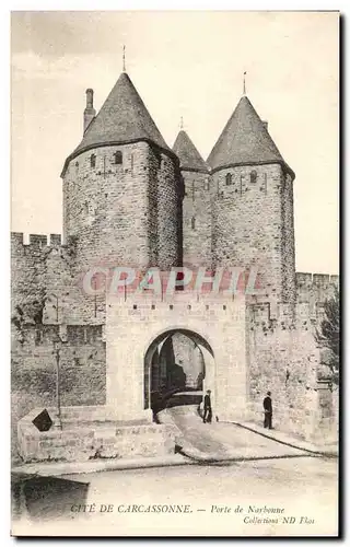 Ansichtskarte AK Cite De Carcassonne Porte de Narbonne