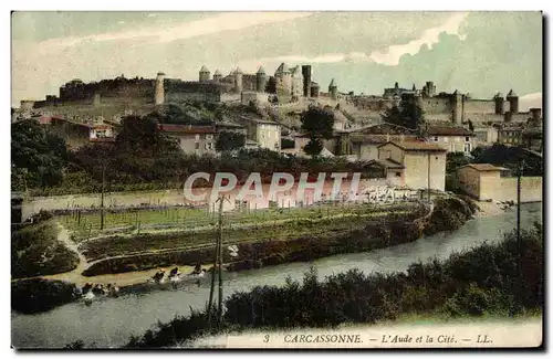 Cartes postales Carcassonne L'Aude et la Cite Lavandieres