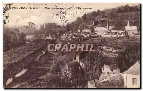 Ansichtskarte AK Vouvray Vue Panoramique de I&#39Echeneau