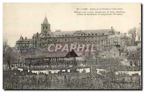 Ansichtskarte AK Caen Eglise De La Trinite et Hotel Dieu Abbaye aux i ames