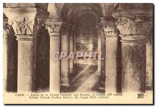 Ansichtskarte AK Caen Eglise de la Trinite ou Abbaye aux Dames La Crypte