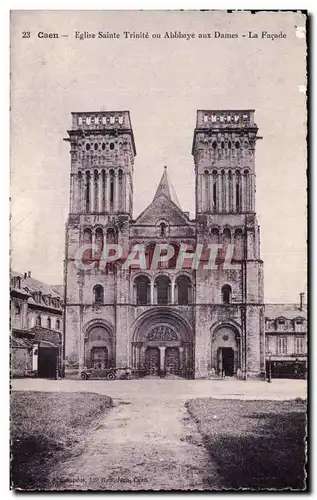 Ansichtskarte AK Caen Eglise Sainte Trinite ou Abbbaye aux Dames la Facade