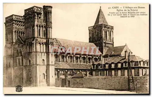 Ansichtskarte AK Caen L&#39Abbaye aux Dames Eglise de la Trinite Fondee par la Reine Mathilde