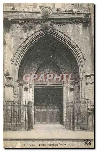 Cartes postales Caen Portail de l&#39Eglise St Jean